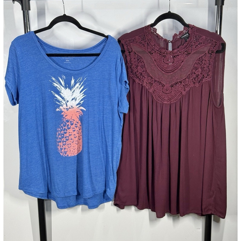 Womens Plus Size Clothing Lot/Bundle XL/XXL Torrid Zara Boho Floral Lucky Brand - Picture 2 of 7